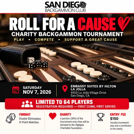 San Diego Charity Backgammon Tournament