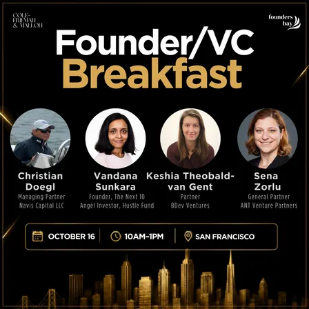 Founder/VC Breakfast hosted by Founders Bay