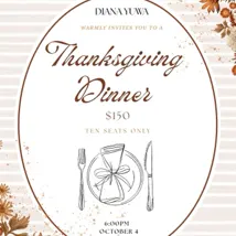 Diana YUWA’s Thanksgiving Dinner