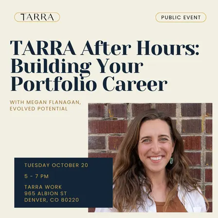 TARRA After Hours: Building Your Portfolio Career