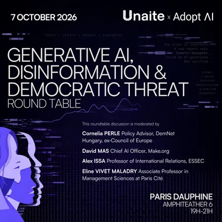 “Generative AI, disinformation & Democratic Threat” RoundTable