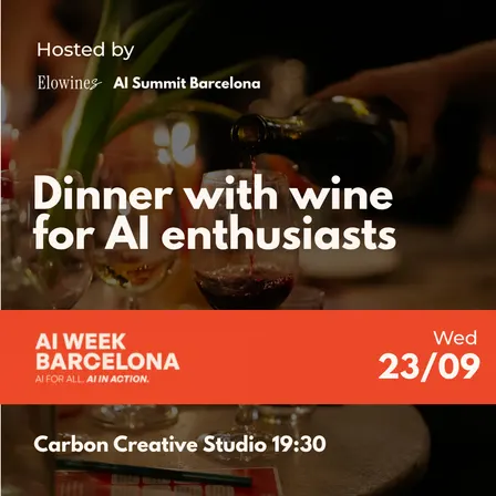 Dinner with wine for AI enthusiasts