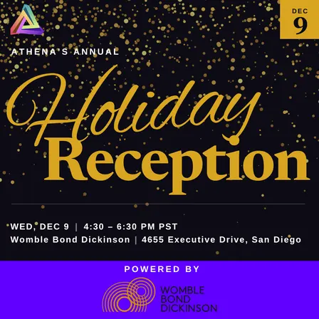 Athena's Holiday Reception at Womble Bond Dickinson | Live