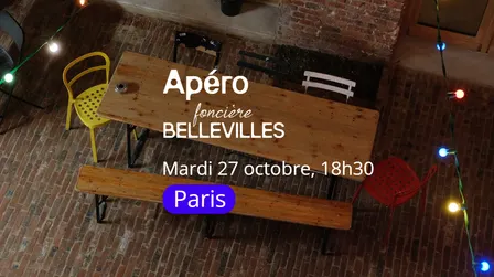 Apéro mensuel de la Foncière Bellevilles [Paris]
