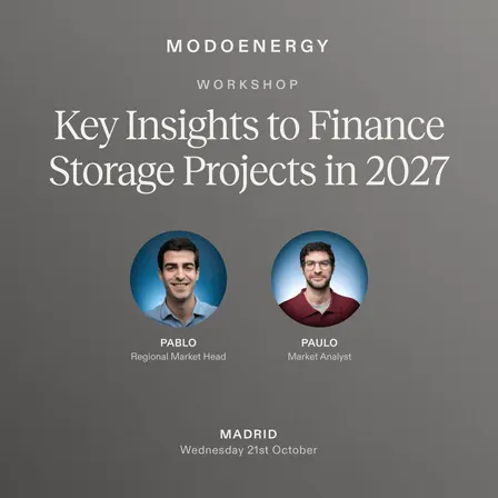 WORKSHOP: Key Insights to Finance Storage Projects in 2027
