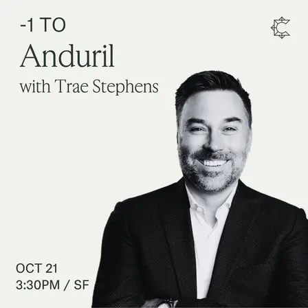 -1 to Anduril with Trae Stephens