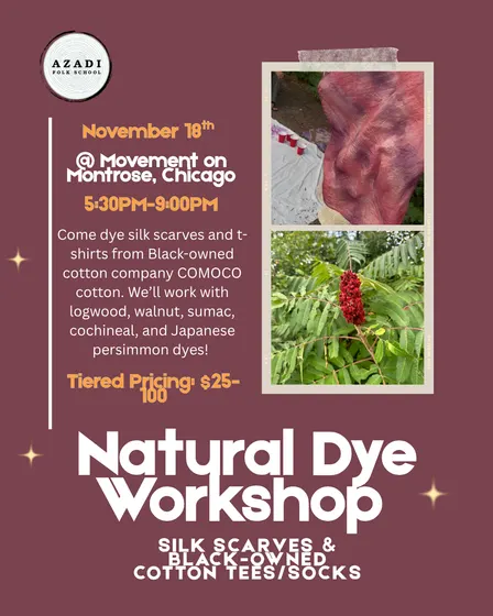 Natural Dyes: Silk Scarves and Black-owned Cotton Tees/Socks