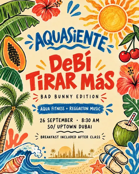 Aqua SIENTE - DEBÍ TIRAR MÁS 🌴🇵🇷💃🏼(Aquarobics X Reggaeton) - a Bad Bunny Special Edition