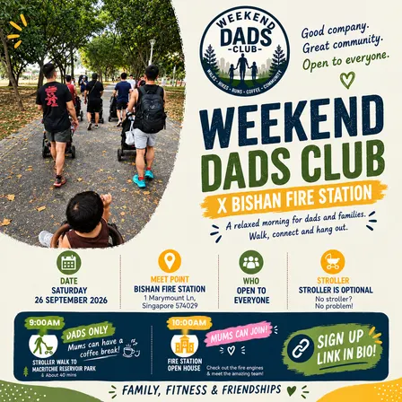 Weekend Dads Club x Bishan Fire Station 🔥(All are welcome)