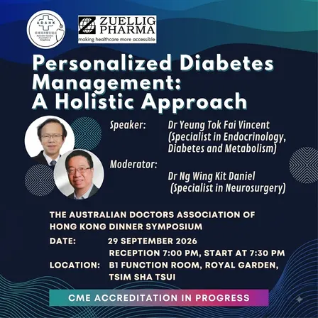 ADAHK 11th CME Meeting - Personalized Diabetes Management - A Holistic Approach