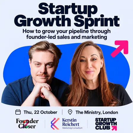 Startup Growth Sprint: How to grow your pipeline through founder-led sales and marketing
