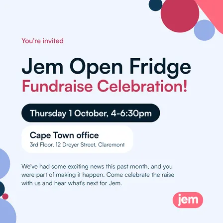 Jem Open Fridge: Fundraise Celebration CPT