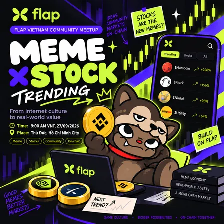 Flap Vietnam Community Meetup: Meme × Stocks Trending