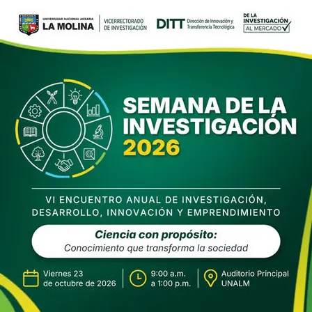 SEMANA DE LA INVESTIGACIÓN 2026 | VI Encuentro Anual de Investigación, Desarrollo, Innovación y Emprendimiento