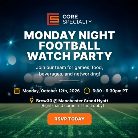 Core Specialty Monday Night Football Watch Party