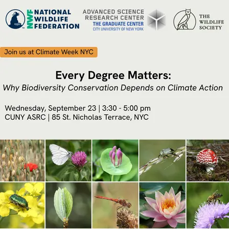 NYCW 2026 | Every Degree Matters: Why biodiversity conservation depends on climate action