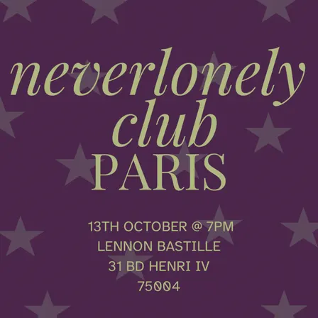 NEVER LONELY CLUB SOCIAL EVENT ⭐️