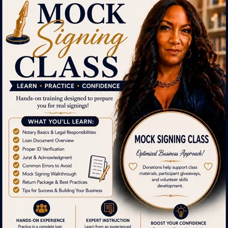 From Notary to Signing Agent: Mock Signing Workshop