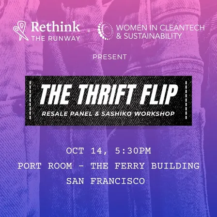 The Thrift Flip: Resale Panel & Sashiko Workshop
