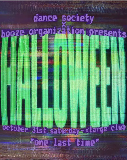 Halloween Party - Dance Society x Booze Organization