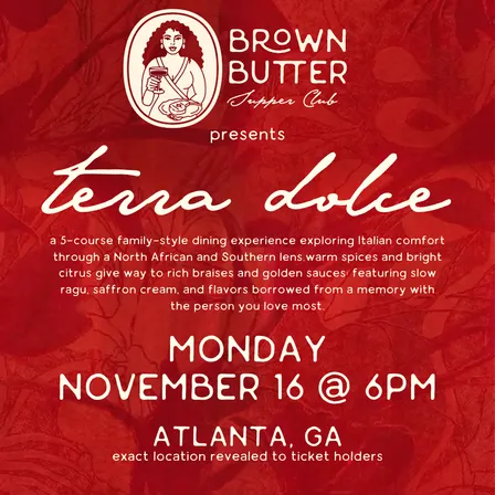 Terra Dolce: November 16 - Atlanta, GA