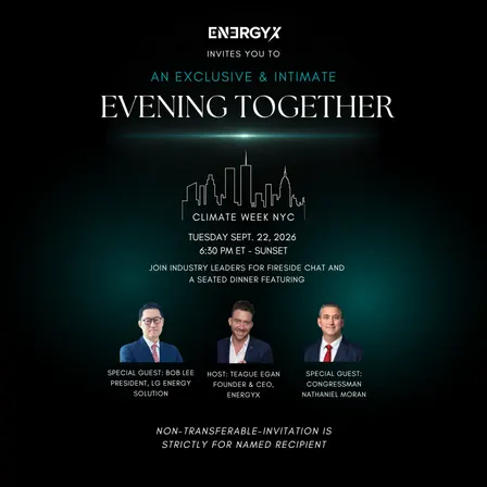 EnergyX Private Dinner | Climate Week NYC
