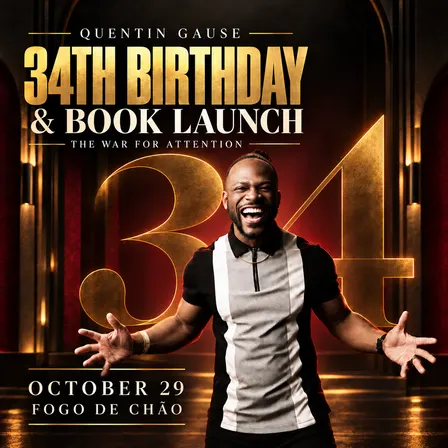 Q's 34th Birthday & New Book Launch