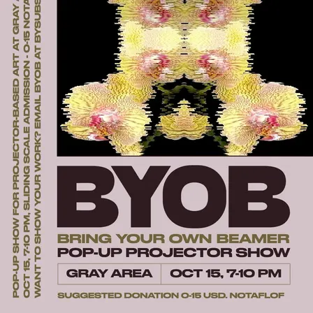 BYOB (Bring Your Own Beamer) Pop-Up Projector Show