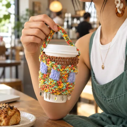 Make Your Own Knitted Coffee Cozy at 20g