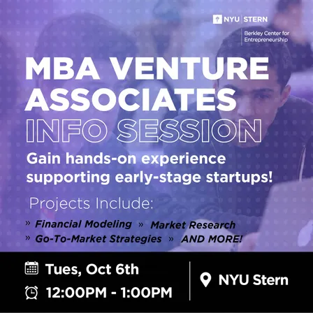 MBA Venture Associate Info Session