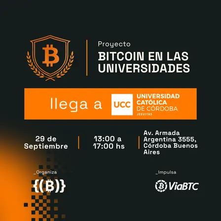 Bitcoin en las Universidades en Universidad Católica de Córdoba