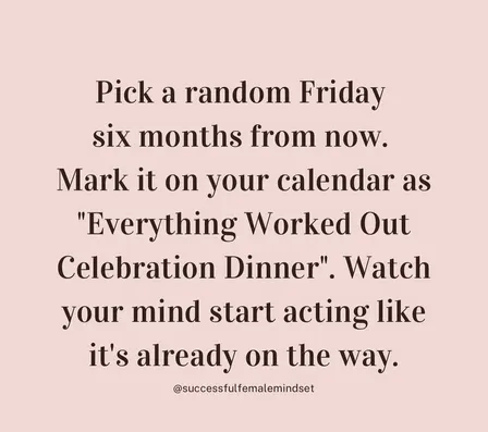 Everything Worked Out Celebration Dinner