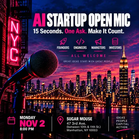 AI Startup Open Mic