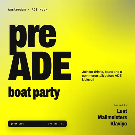 Pre ADE event