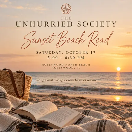 The Unhurried Society October Sunset Beach Read