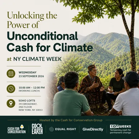 Unlocking the Power of Unconditional Cash for Climate NYCW 2026