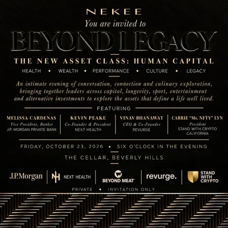 BEYOND LEGACY: The New Asset Class: Human Capital Health. Wealth. Performance. Culture. Legacy.