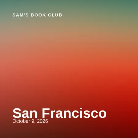 Sam's Book Club — SF Stop