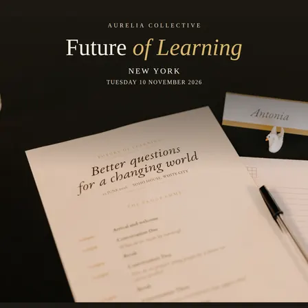 Future of Learning · New York · Location to be confirmed