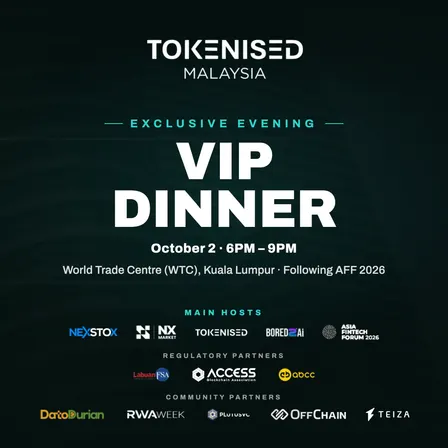 TOKENISED MALAYSIA - VIP DINNER