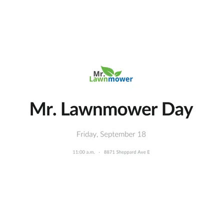 Mr. Lawnmower Day 2026: Annual Client Appreciation BBQ