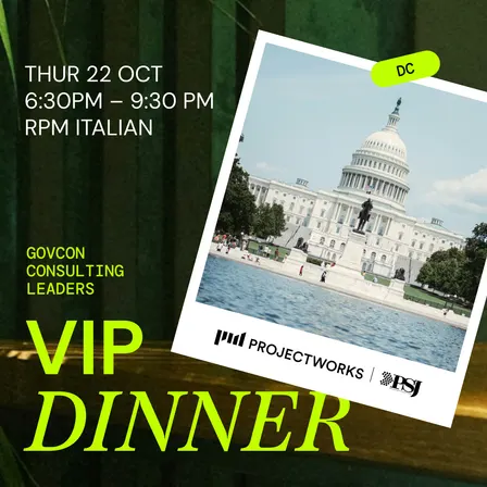 GovCon Consulting Leaders Dinner in DC