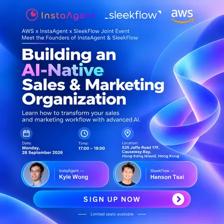 Building an AI-Native Sales & Marketing Organization | AWS x InstaAgent x SleekFlow