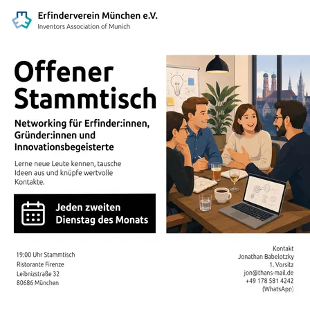 Erfinder Verein / Inventors Association (Monthly Meetup) + Vortrag Sinalis