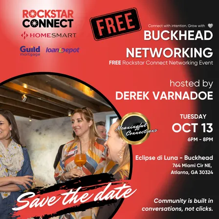 Free Buckhead Networking Rockstar Connect Event (October)