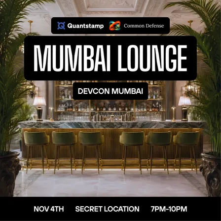 Quantstamp x Common Defense | Mumbai Lounge | Devcon 2026