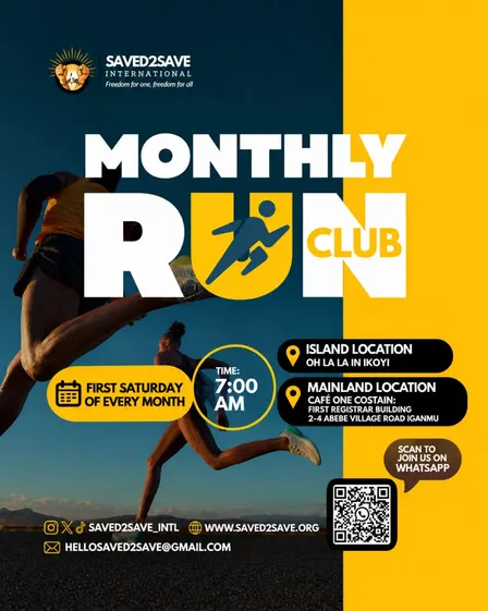 Saved2Save Monthly Run Club