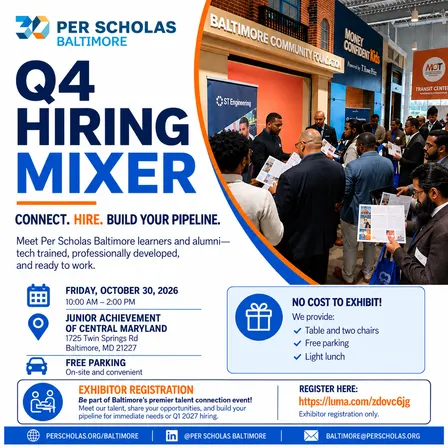 Per Scholas Baltimore's Q4 Hiring Mixer - Exhibitor Registration