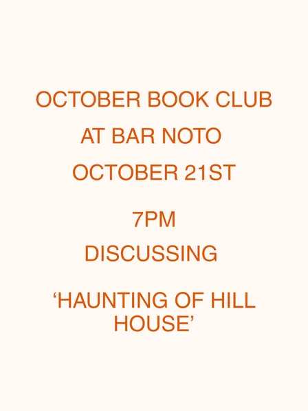 October Book Club - Haunting of Hill House