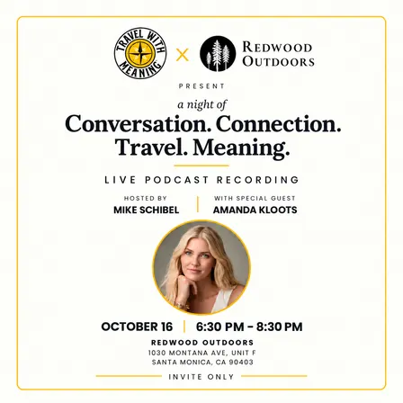 Travel With Meaning Live Podcast with Special Guest Amanda Kloots